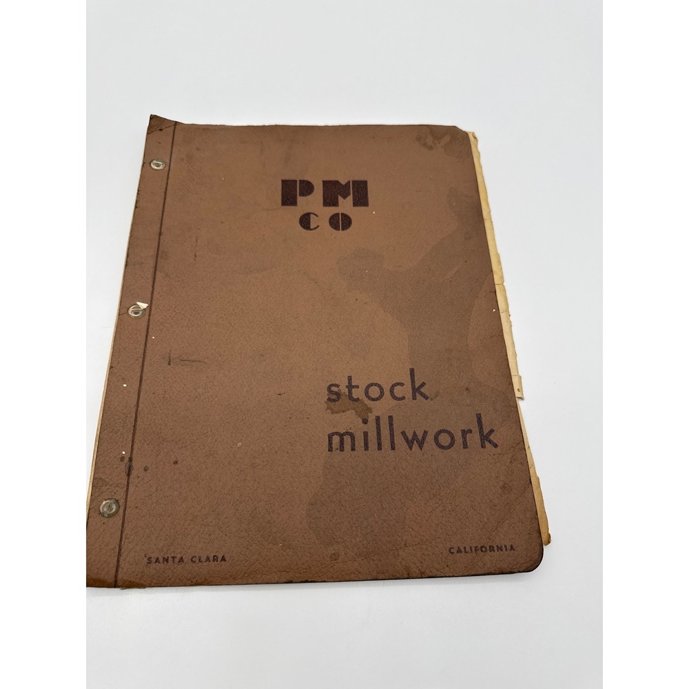 1945 Pacific Manufacturing Co Stock Millwork Catalog Santa Clara CA Architecture